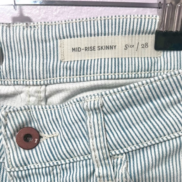 Pilcro by Anthropologie Green Striped Pants 28 - Picture 7 of 11